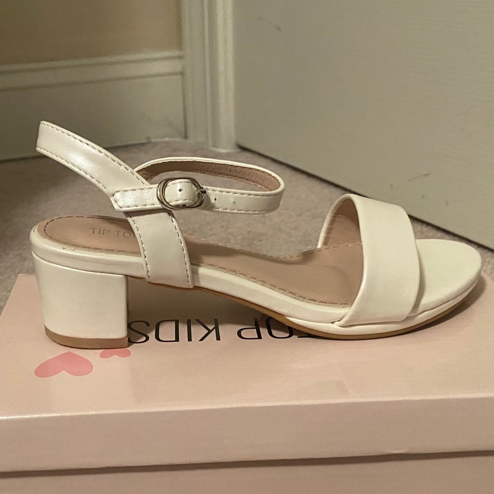 Ivory dress sandals size 3 and size 12